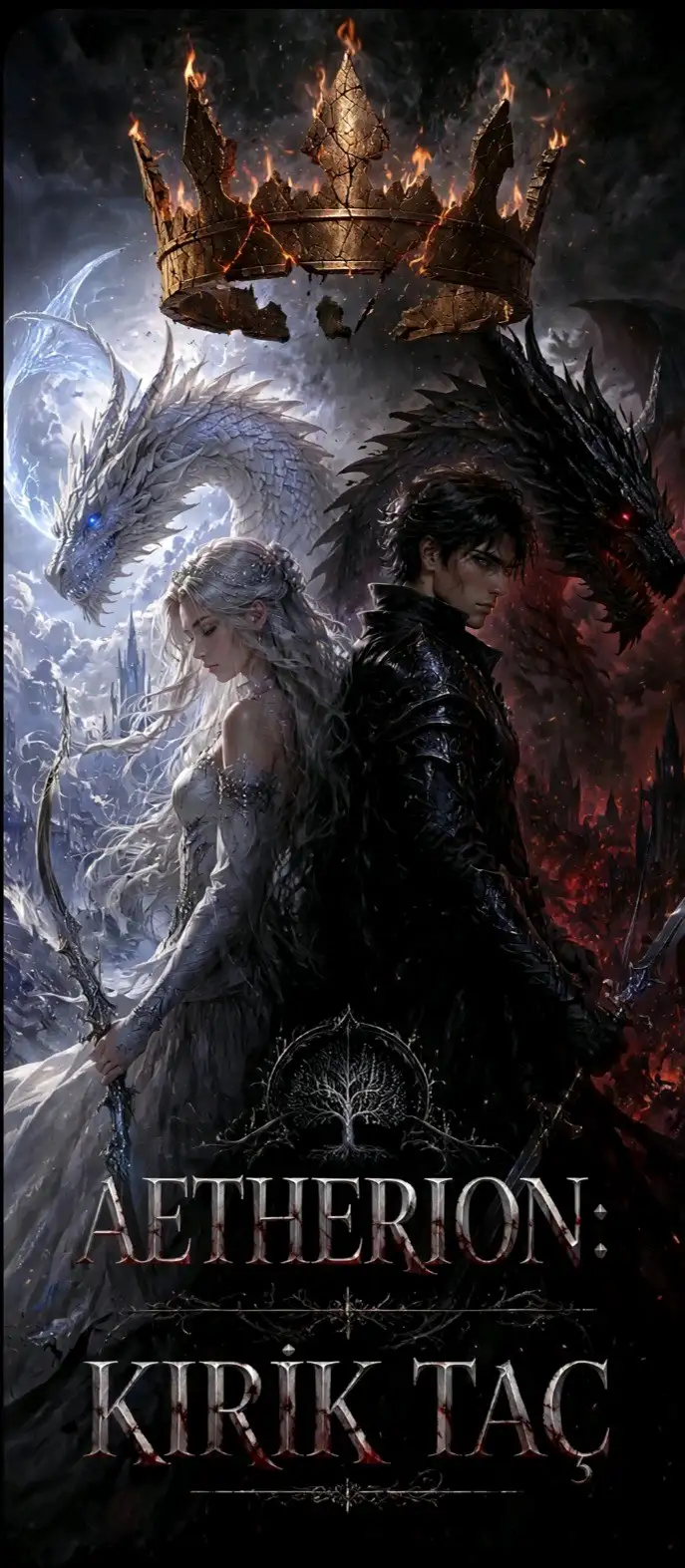 Aetherion:Kırık taç kitap kapağı