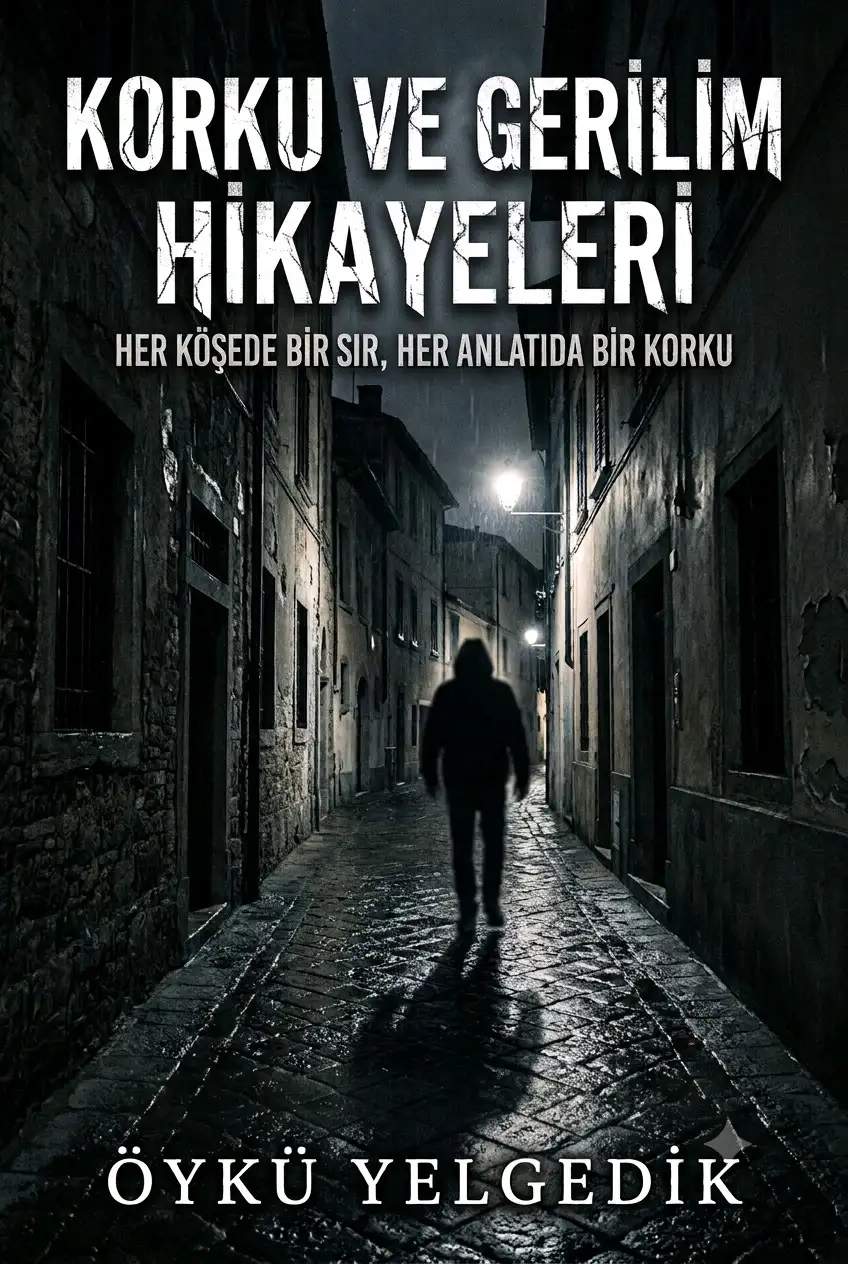 Her köşede bir sır  Her anlatıda bir korku kitap kapağı
