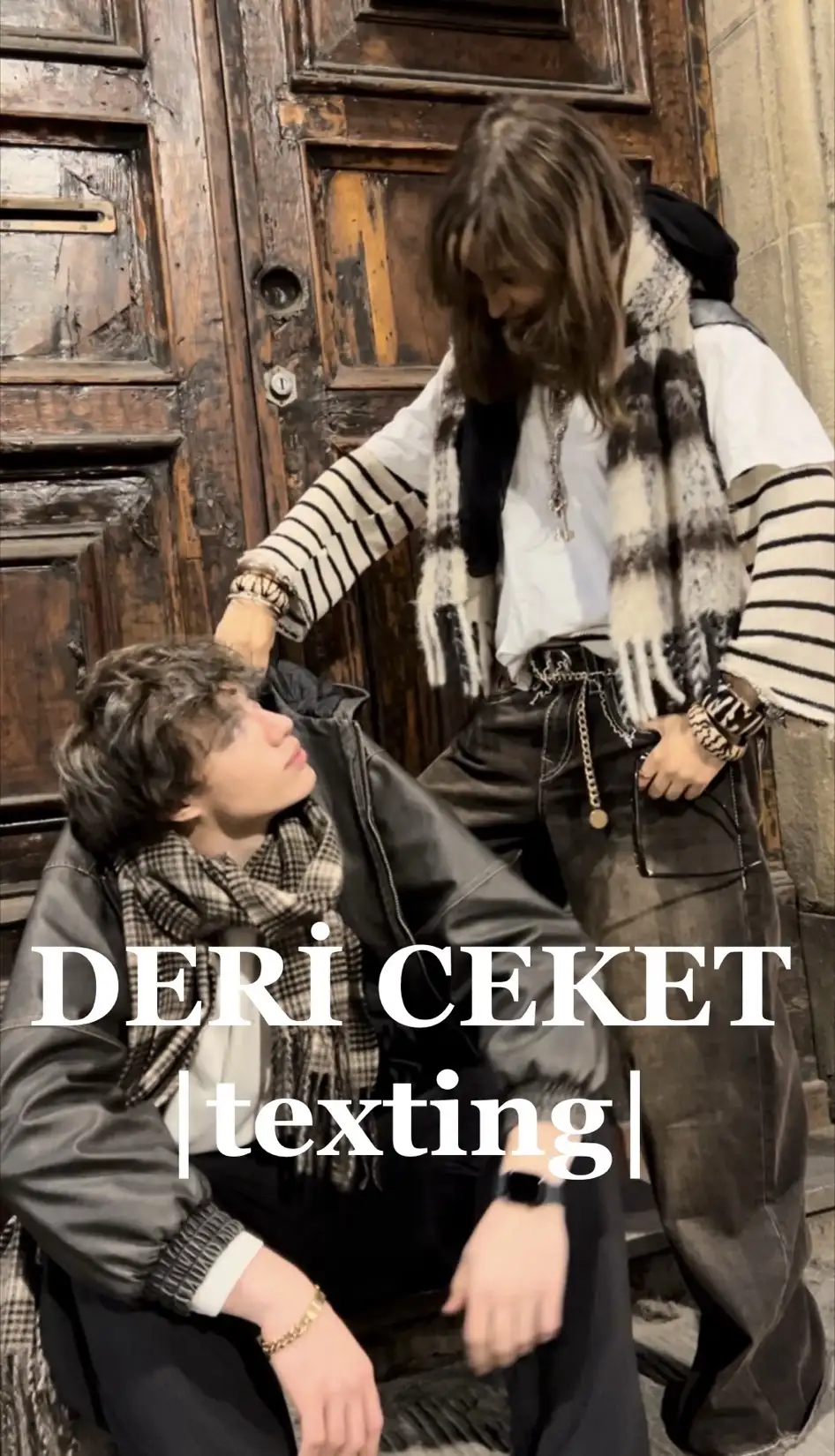 DERİ CEKET |texting| kitap kapağı