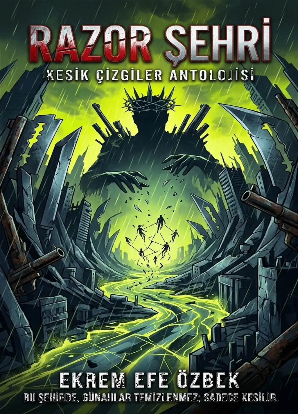 RAZOR ŞEHRİ: Kesik Çizgiler Antolojisi kitap kapağı