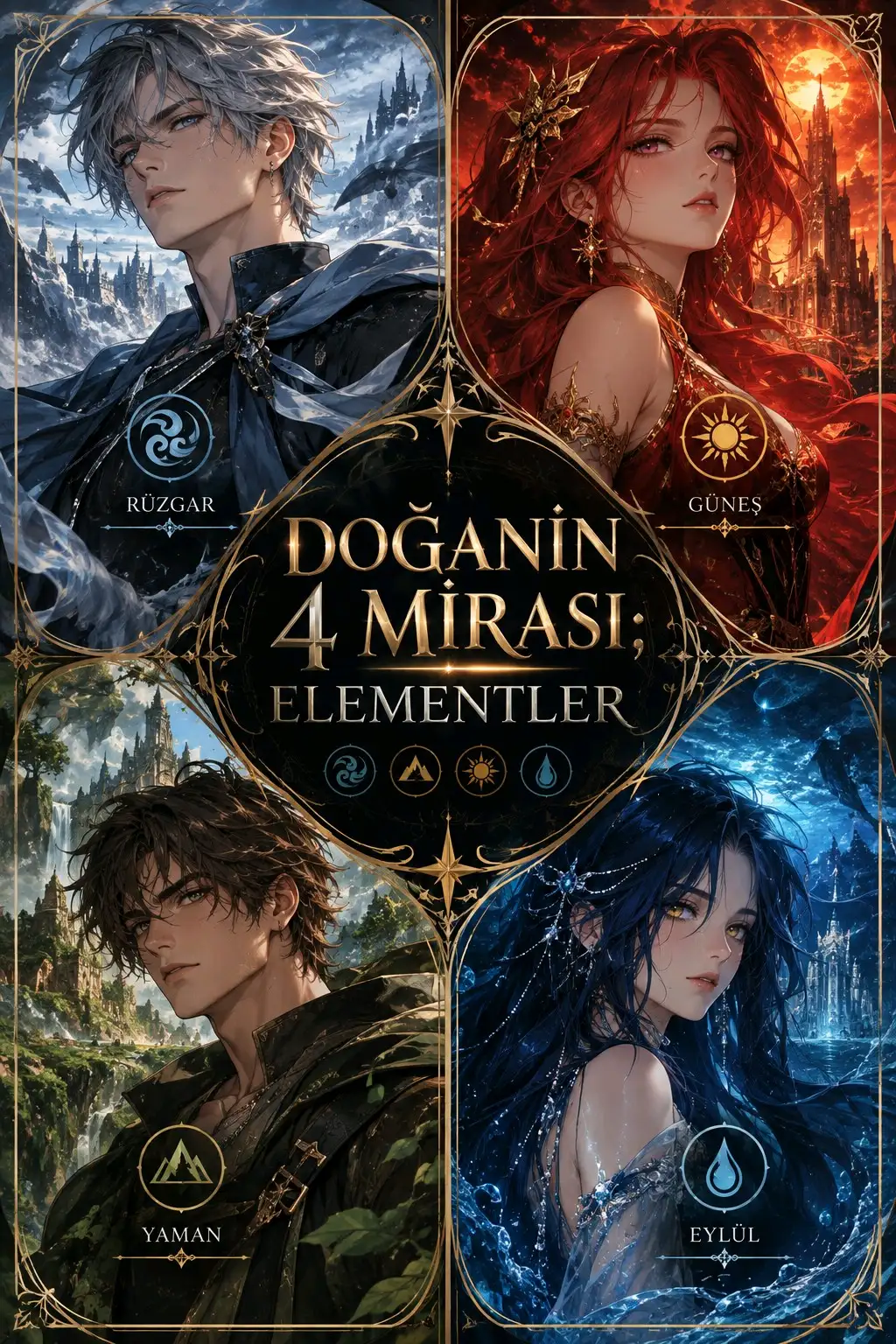 Doğanın 4 Mirası; Elementler kitap kapağı