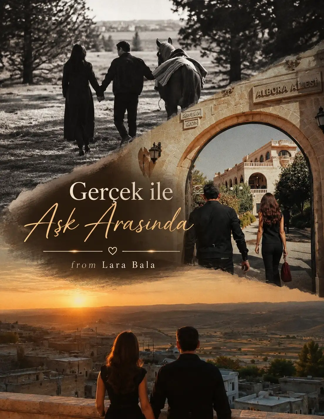 Gerçek ile aşk aradında kitap kapağı