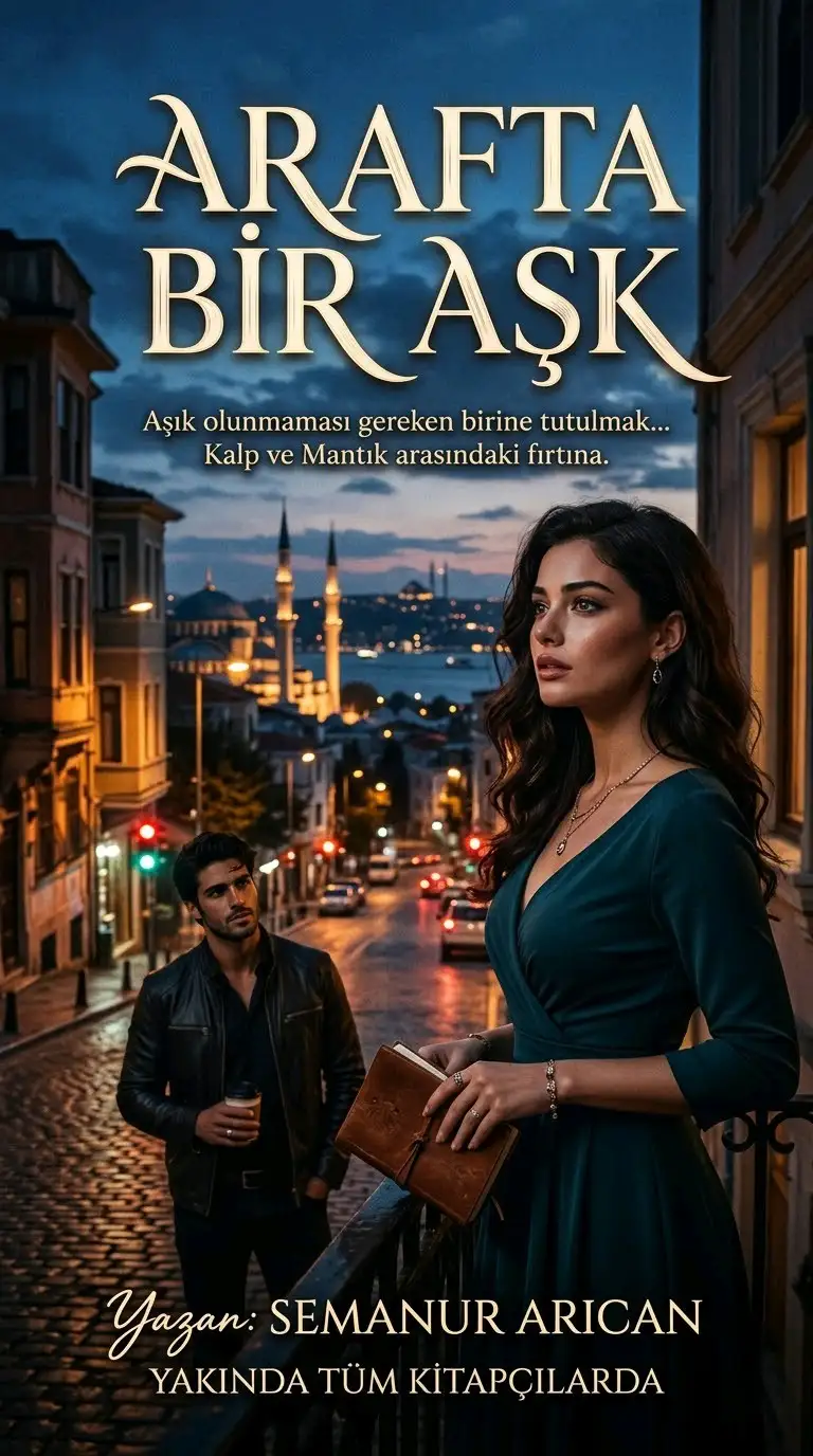 Arafta bir aşk kitap kapağı