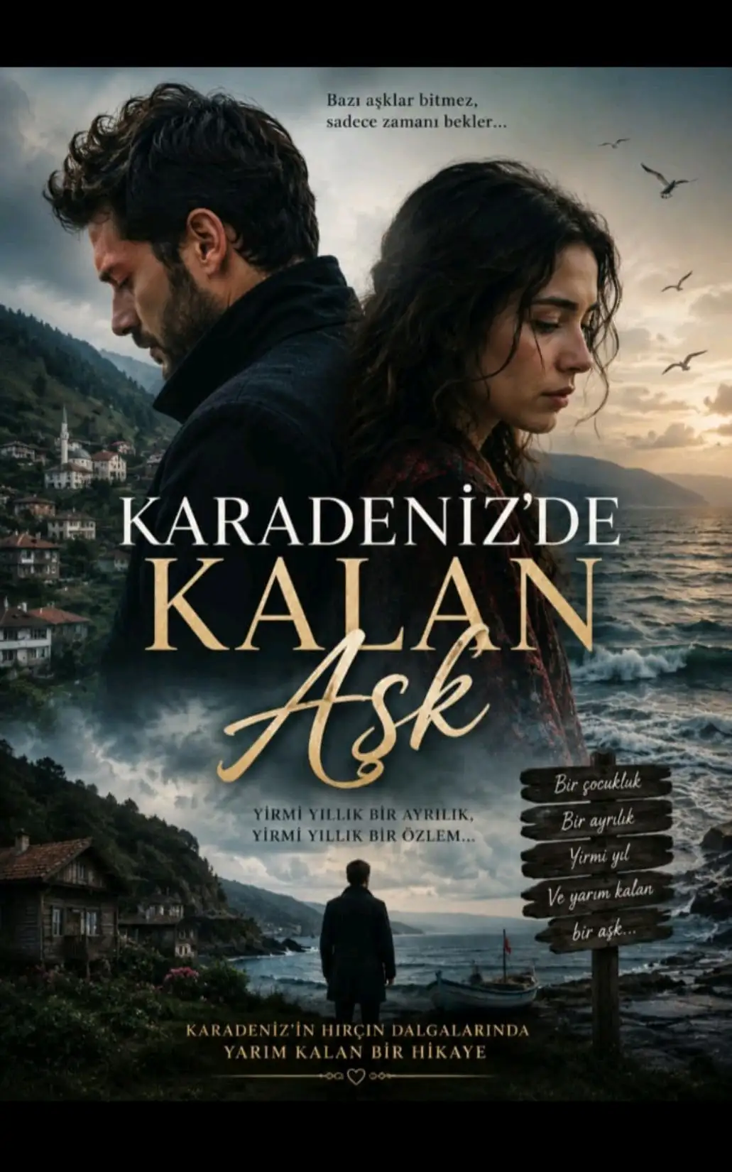 Karadenizde kalan aşk kitap kapağı