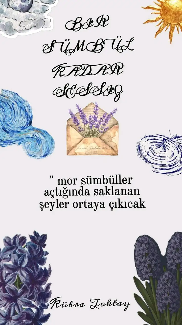 Sümbül kadar sessiz kitap kapağı
