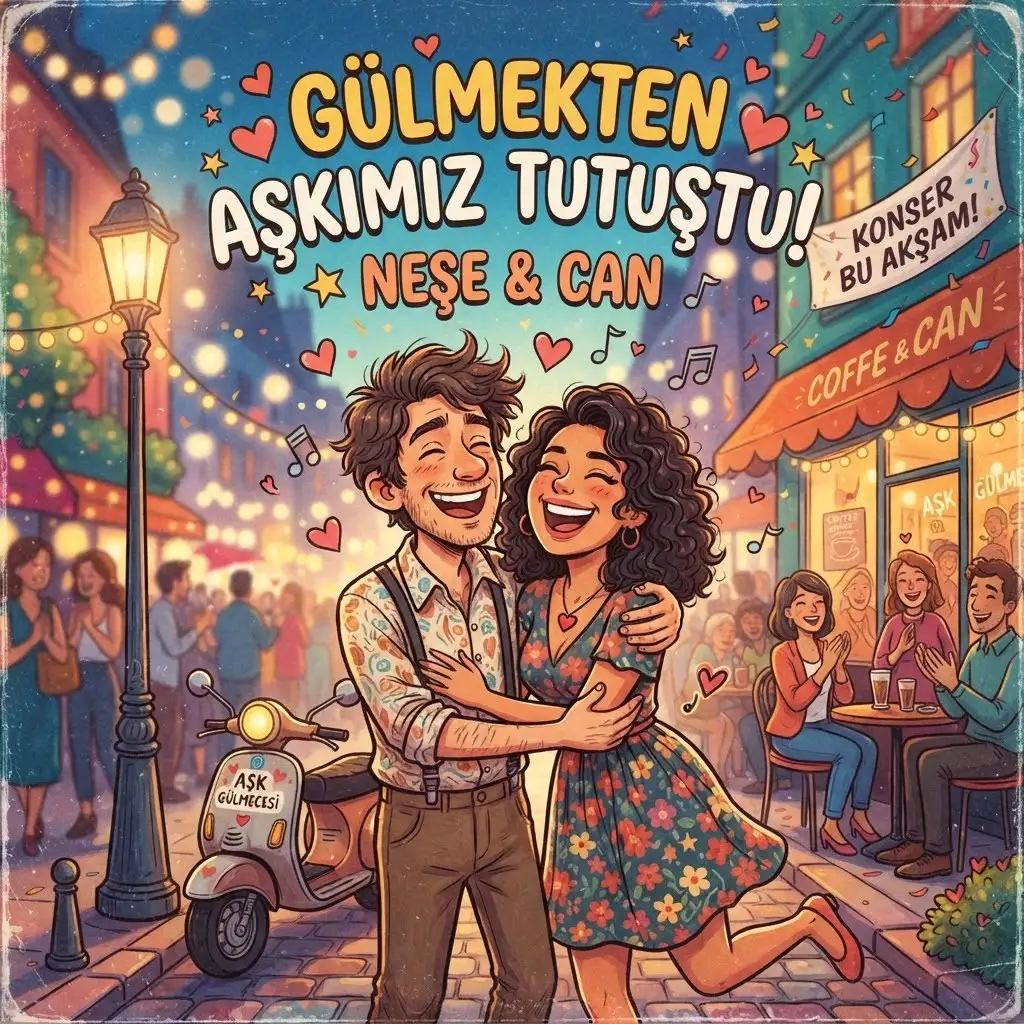 Gülmekten aşkımız tutuştu kitap kapağı