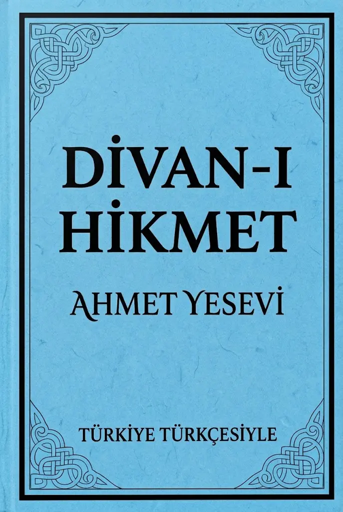 AHMET YESEVİ- DİVAN I HİKMET- TÜRKİYE TÜRKÇESİYLE kitap kapağı