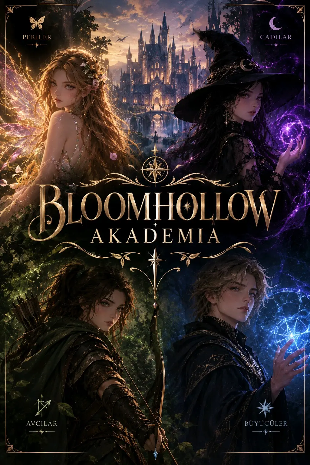 Bloom Hollow Akademi kitap kapağı