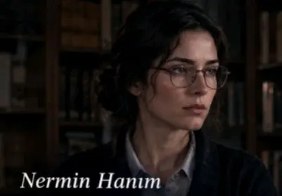 NERMİN HANIM-kütüphaneci karakter görseli